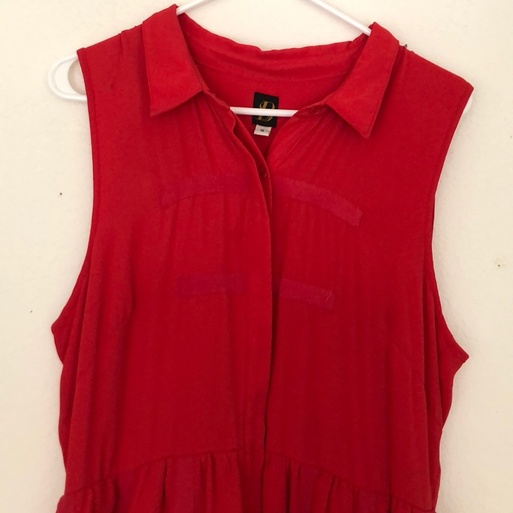 Beautiful vibrant red orange dress